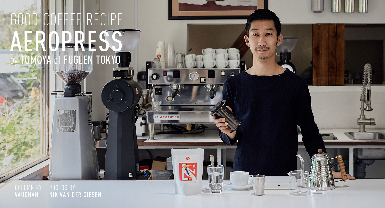 GOOD COFFEE RECIPE AEROPRESS by TOMOYA YAZAKI of FUGLEN COFFEE ROASTERS